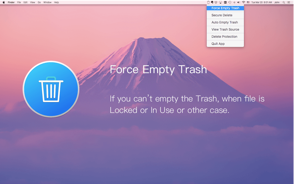 Macbook pro secure empty trash